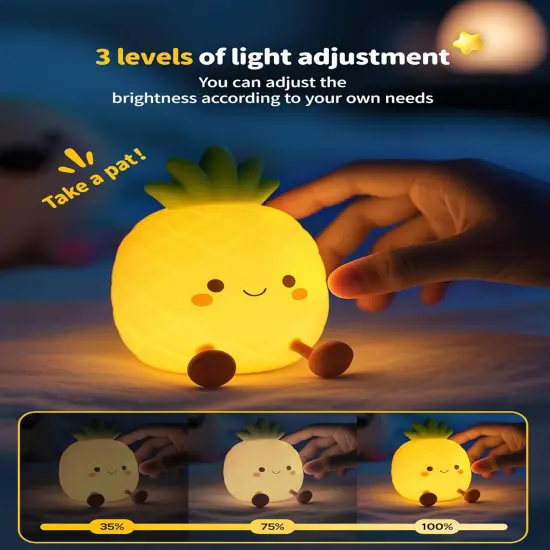 Nursery Night Light for Kids, Bedside Touch Lamp {2}
