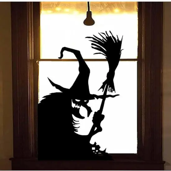 Halloween Giant Witch Window Posters {2}