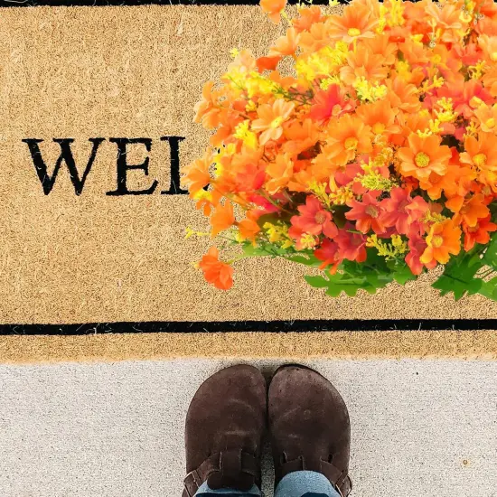 6PCS Artificial Fake Fall Flowers for Outside {2}