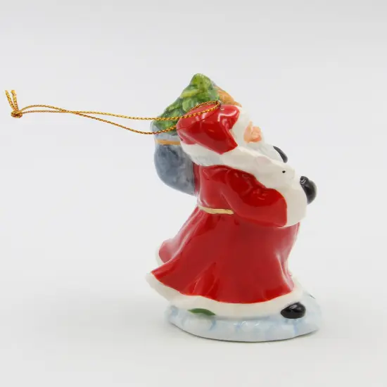 Ceramic Christmas Santa Carrying The Presents Ornament, Home D&eacute;cor, Gift for Her, Gift for Mom, Kitchen D&eacute;cor, Christmas D&eacute;cor {5}