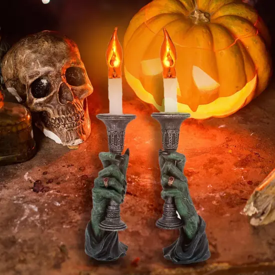 12 Count Halloween Flickering Flame Lights Bulbs {3}