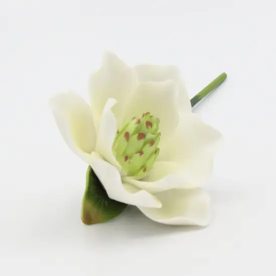Ceramic Magnolia Flower with Stem, Home D&eacute;cor, Gift for Her, Gift for Mom, Wedding Decor {3}