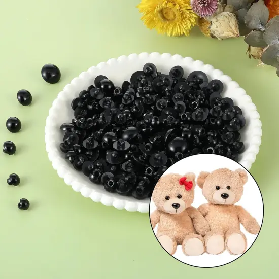 300 PCS Black Safety Eyes Crochet Animals Doll Making {3}