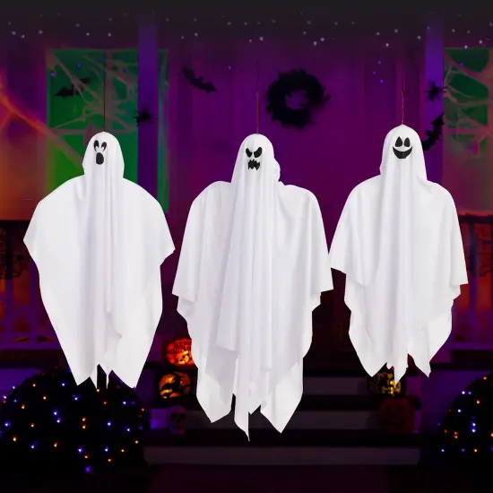 3 Pack Halloween Hanging Ghosts Decorations {5}