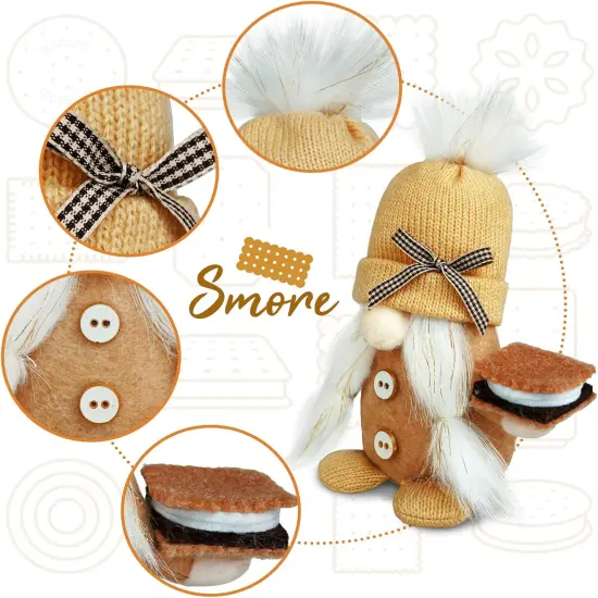 S'More Gnome Decorations - Fall Tabletop decor {4}