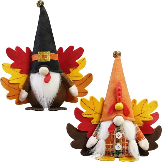 Turkey Fall Gnome Figurine {1}