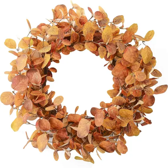 18" Artificial Autumn Fall Wreath - Wreaths for Front Door {1}