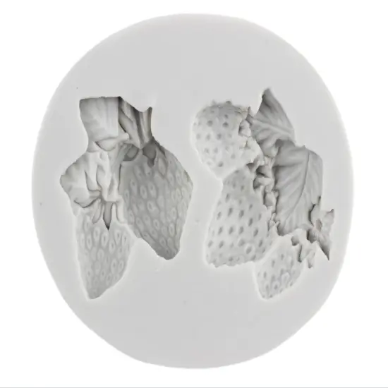 2-Cavity STRAWBERRY BUNCH MOLD {3}