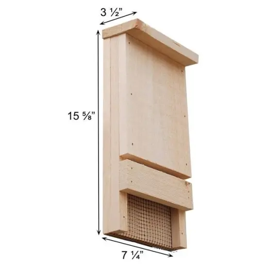 Natural Pine Wood Outdoor Bat House Kit for 12 Bats with Weather-Resistant Mounting {4}