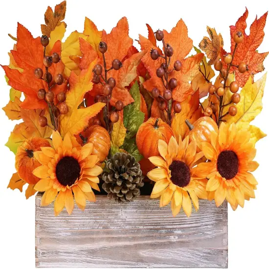 1 Pc Farmhouse Fall Floral Arrangement Table Centerpiece {1}