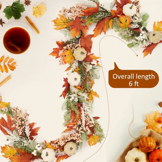 6ft Thanksgiving Fall Garlands (Style-B) {5}