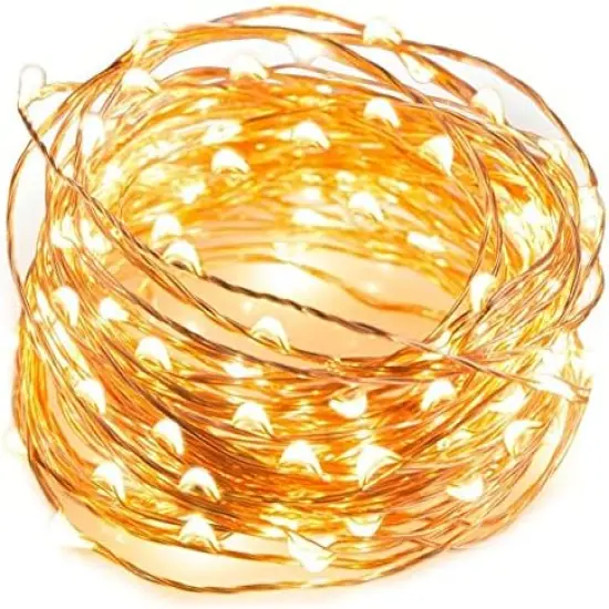 2 Pack Led Fairy Lights USB Powered String Lights Waterproof Copper Wire 16 Feet {1}