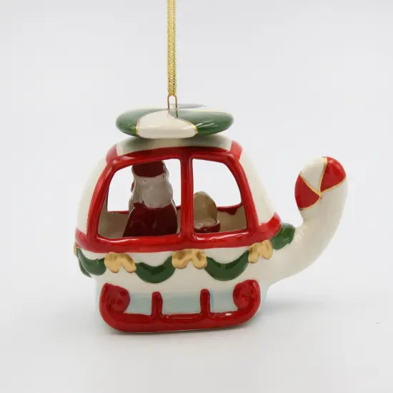 Ceramic Christmas Santa Helicopter Ornament, Home D&eacute;cor, Gift for Her, Gift for Mom, Kitchen D&eacute;cor, Christmas D&eacute;cor {3}