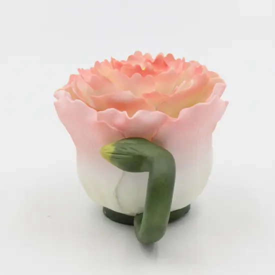 Ceramic Mini Peony Flower Teapot Figurine, Gift for Her, Gift for Mom, Kitchen D&eacute;cor, Tea Party D&eacute;cor, Caf&eacute; D&eacute;cor, Spring Kitchen Decor {3}