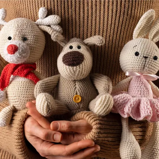 1380 Pcs 5 Sizes Black Doll Eyes 3-8mm Round Plastic {5}