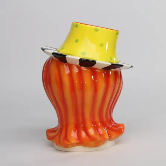 Ceramic African American Lady Daisy Flower Hat Cookie Jar, Home D&eacute;cor, Gift for Her, Mom, Friend, or Coworker, Kitchen D&eacute;cor {4}