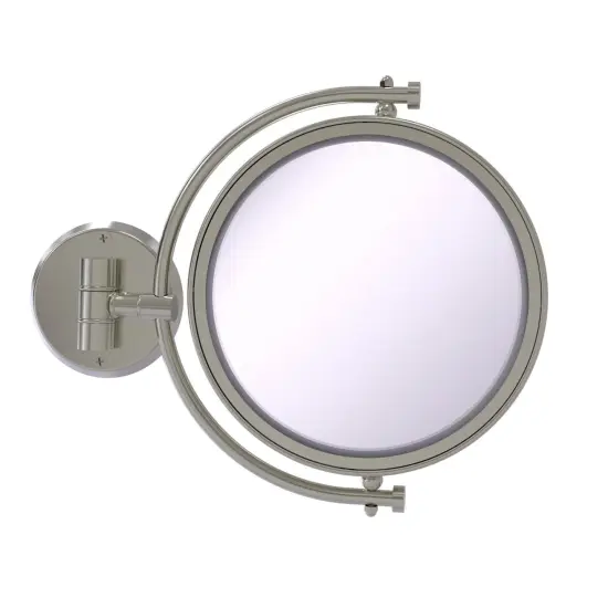 8 Inch Wall Mounted Make-Up Mirror 2X Magnification - Wm-4/2X-Sn {1}