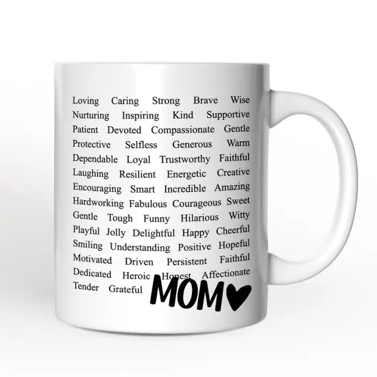Words That Define Mom Mug, Appreciation Gift For Mom {1}