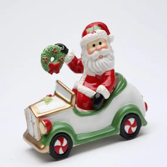Ceramic Christmas Santa Driving Car Salt & Pepper Shakers, Home D&eacute;cor, Gift for Her, Gift for Mom, Kitchen D&eacute;cor, Christmas D&eacute;cor {3}