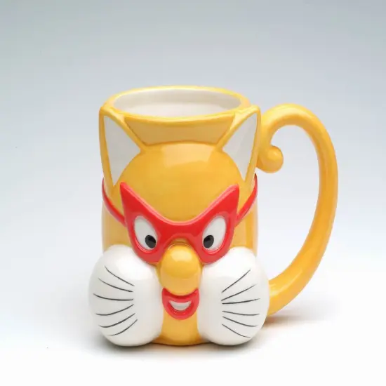 Ceramic Cat Wearing Glasses Mug, Home Décor, Gift for Her, Gift for Mom, Kitchen Décor, Cat Lovers Gift, Pet Loss Gift {3}