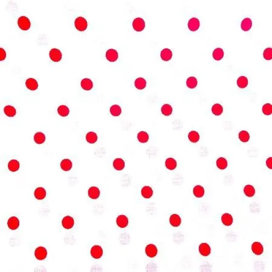 1 Yard Polka Dot Shirting Fabric Continuous Cut, for Home & Clothing 58/59 Inches Wide White {1}
