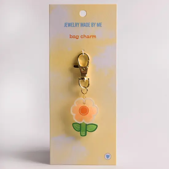 Shaker Flower Bag Charm Clip {1}