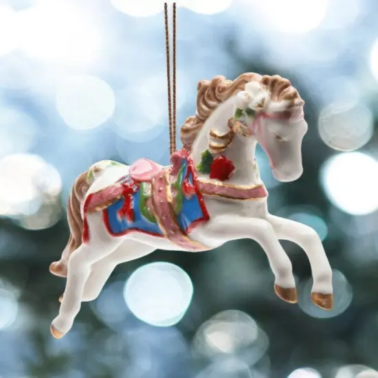 Ceramic Christmas Fantasia Horse Ornament, Home D&eacute;cor, Gift for Her, Mom, Him, Dad, Christmas tree D&eacute;cor, Wall Decor {2}