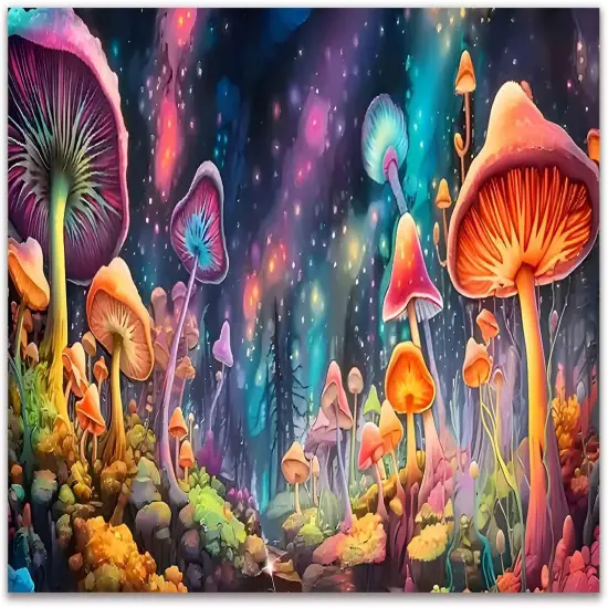 12X16Inch - Mushroom Diamond Art Painting Kits for Adults {1}