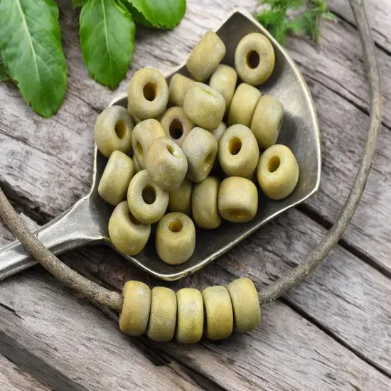 20g Matte Lemon Nebula 2/0 Matubo Beads {1}