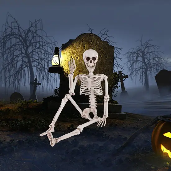 36" Halloween Posable Skeleton Decorations {1}