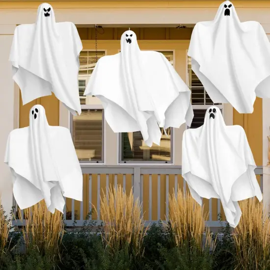 Halloween Hanging Ghosts Outdoor Decoration(5 Pack) {5}