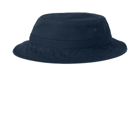 Port Authority&reg; Bucket Hat Classic Unstructured Garment Washed 100 Percent Cotton Twill {5}