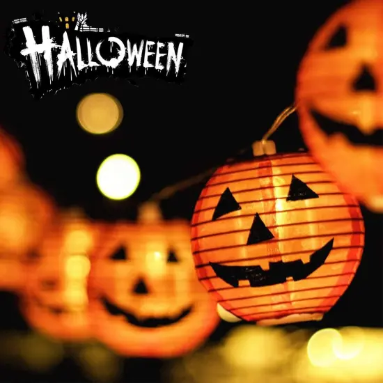 Halloween Pumpkin Lantern - Orange Pumpkin Lantern Lights {3}