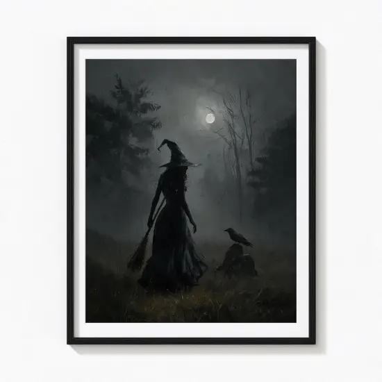 Vintage Halloween Gothic Poster {1}