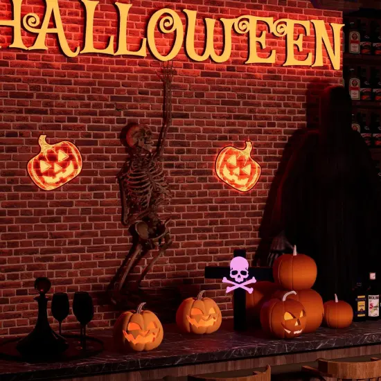 Halloween Pumpkin Night Lights, 15.35" x 15.86 {3}