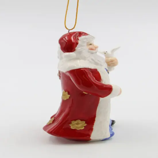 Ceramic Christmas Santa with Dove Ornament, Home D&eacute;cor, Gift for Her, Gift for Mom, Kitchen D&eacute;cor, Christmas D&eacute;cor {4}