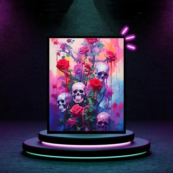 Paint by Numbers Kit for Adults, 16&times;20 inch Skull Adults {3}