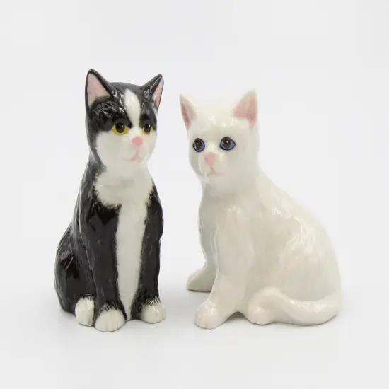 Ceramic Cat Salt And Pepper Shaker Set, Home D&eacute;cor, Gift for Her, Gift for Mom, Kitchen D&eacute;cor, Cat Lovers Gift {3}