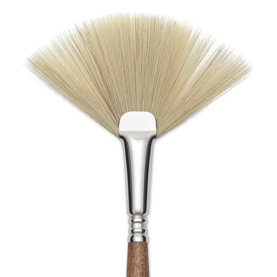 Escoda Futura Synthetic Bristle Brush - Series 5430, Fan, Size 6, Long Handle {1}