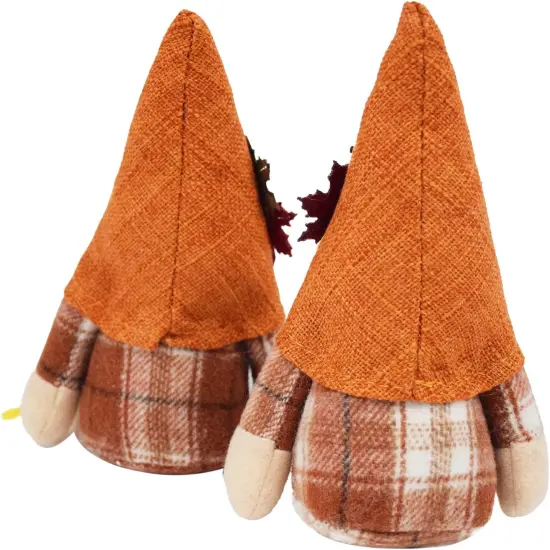 2 PCS Autumn Gnomes Fall Tiered Tray Decor {3}