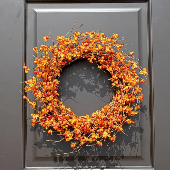 20 Inch Artificial Fall Wreath - Multicolor-1 {4}