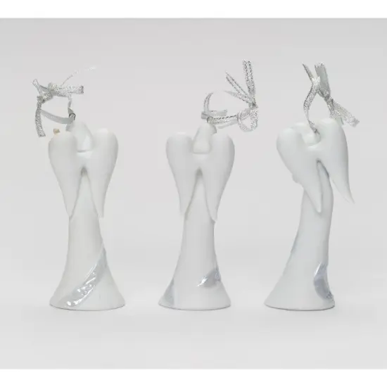 Ceramic Christmas Tree Angel Ornaments-Set of 3, Home D&eacute;cor, Gift for Her, Gift for Mom, Religious D&eacute;cor, Christmas D&eacute;cor {4}