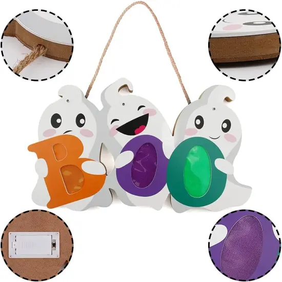 Halloween Welcome Sign,Outdoor Hanging Lighted Sign {3}