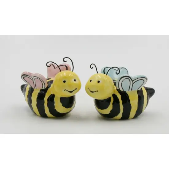 Ceramic Honey Bee Salt And Pepper Shakers, Home D&eacute;cor, Gift for Her, Gift for Mom, Kitchen D&eacute;cor, Farmhouse Decor {3}