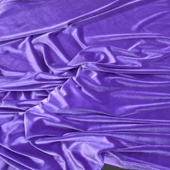 1 Yard Regal Purple Stretch Velvet with Silky Soft Feel and Elegant Flow for Fashion, Costumes, and DIY Projects 58/60 Inch Wide {2}