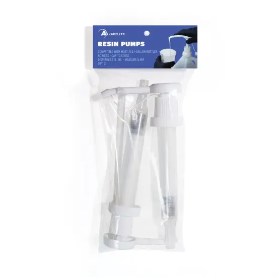 Liquid Resin Hand Pumps with Closure Cap 2pk - (one complete press of the pump yields 1 fluid ounce of product) {1}