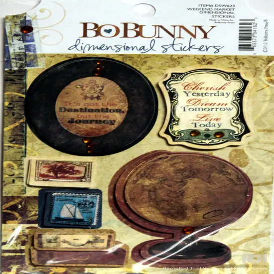 BoBunny Weekend Market Dimensional Stickers {1}