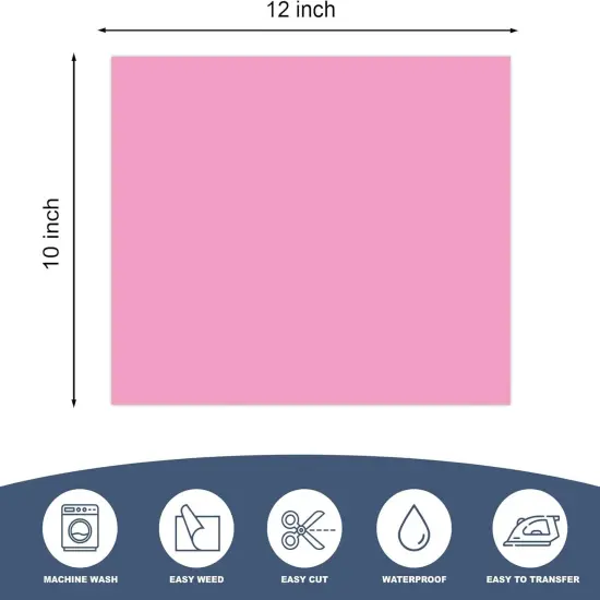 Puff Vinyl Heat Transfer, 12Pcs 12&rdquo;X10&rdquo; 3D Puff Heat Transfer Vinyl Sheets {2}