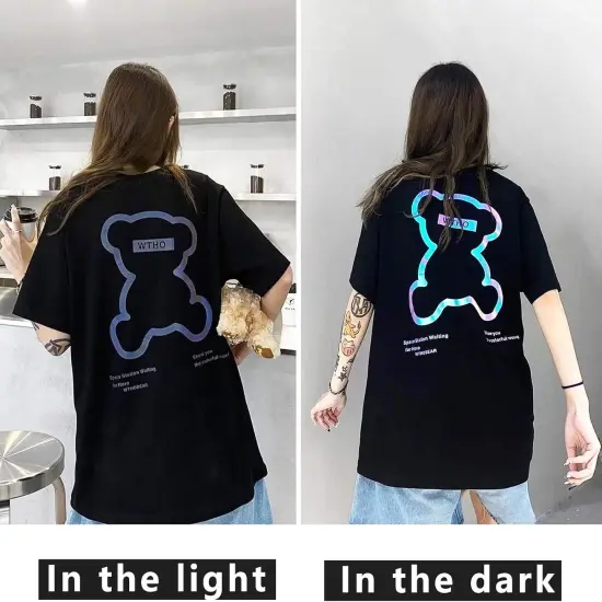 Reflective Heat Transfer Vinyl HTV Vinyl 12in x 6ft Reflective Rainbow Iron {5}