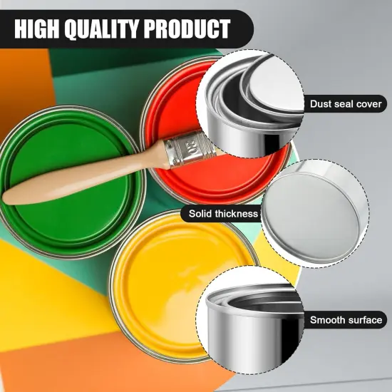16 Pack Metal Paint Cans with Lids {2}